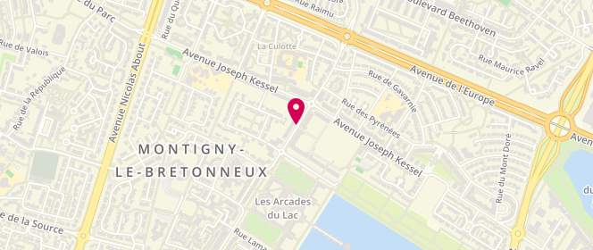 Plan de NAAR Fabien, 129 Boulevard Descartes, 78180 Montigny-le-Bretonneux