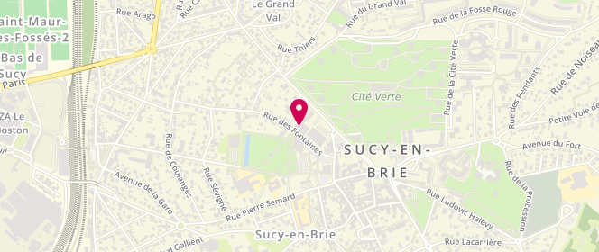 Plan de Centre Medical du Clos de Pacy, 11 Place du Clos Pacy, 94370 Sucy-en-Brie