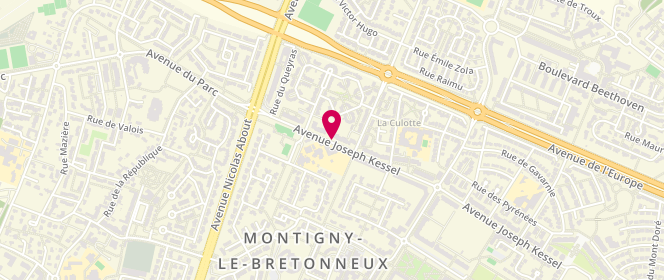 Plan de MANCEAU-MEYNIER Béatrice, 15 Avenue Joseph Kessel, 78180 Montigny-le-Bretonneux