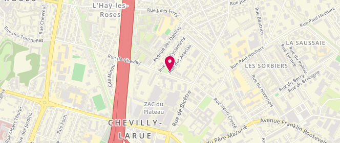 Plan de LAUCOURNET Henry, 2 Rue des Acacias, 94240 L'Haÿ-les-Roses