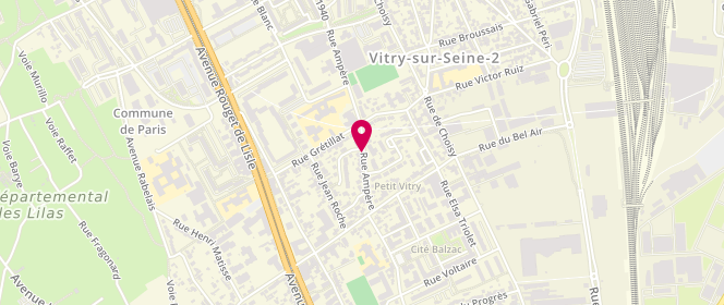 Plan de SIGNON Eric, 23 Rue Ampère, 94400 Vitry-sur-Seine