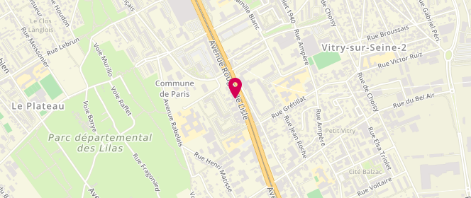 Plan de MADAR Joseph, 141 Avenue Rouget de Lisle, 94400 Vitry-sur-Seine