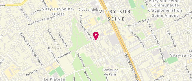 Plan de MENAA Mourad, 24 Rue de la Petite Saussaie, 94400 Vitry-sur-Seine