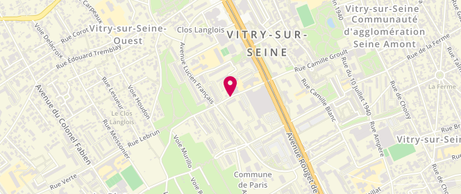 Plan de RODEN Serge, 22 Rue de la Petite Saussaie, 94400 Vitry-sur-Seine