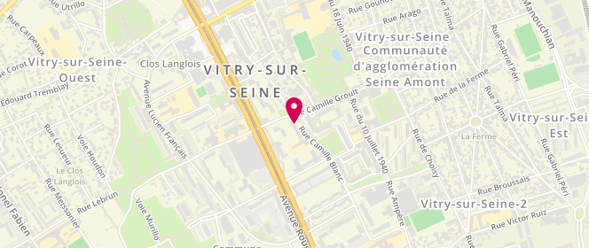 Plan de CHABANE Jean Pierre, 41 Rue Camille Blanc, 94400 Vitry-sur-Seine