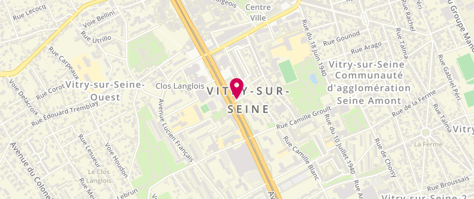 Plan de MATHONIERE Eric, 20 Rue de la Glaciere, 94400 Vitry-sur-Seine