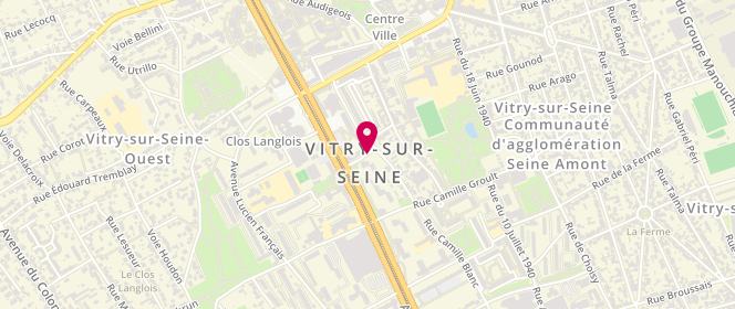 Plan de DOUIEB Eric, 7 Rue de la Glaciere, 94400 Vitry-sur-Seine