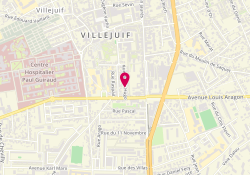 Plan de LEGRIS-ODLING Hélène, 5 Rue Victor Hugo, 94800 Villejuif