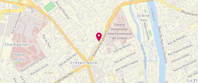 Plan de PHAM DANG Christophe, 25 Avenue de Verdun, 94000 Créteil
