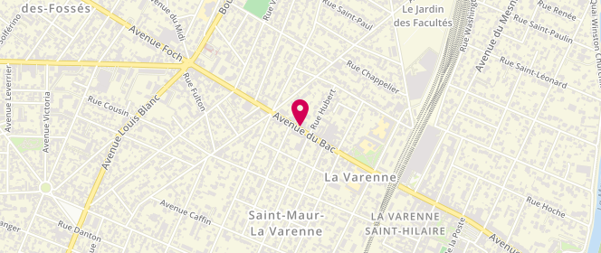 Plan de KOMJATI Laetitia, 43 Avenue du Bac, 94210 Saint-Maur-des-Fossés