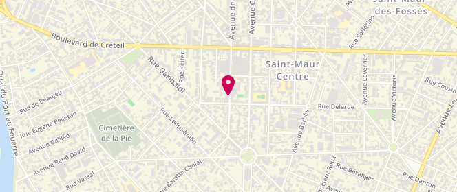 Plan de GARNIER Christine, 24 Rue Baratte Cholet, 94100 Saint-Maur-des-Fossés
