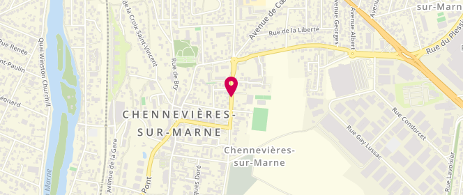Plan de ALLOUCHE Pascale, 66 Rue Aristide Briand, 94430 Chennevières-sur-Marne