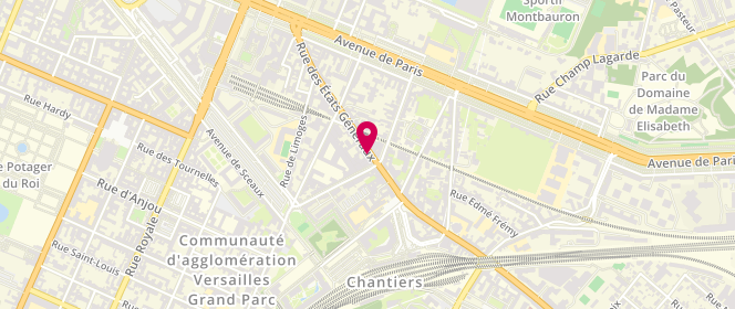 Plan de MIDA Michel, 28 Rue des Etats Généraux, 78000 Versailles