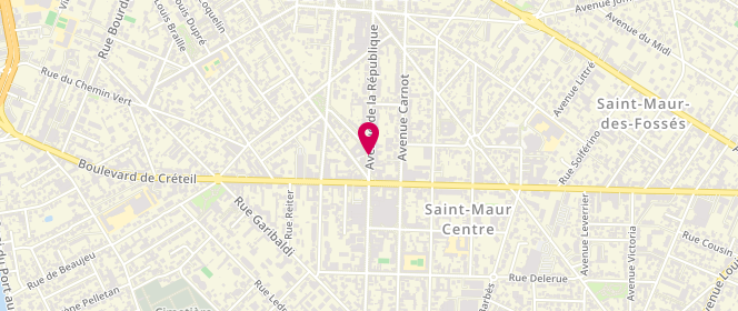 Plan de DURAND Adrien, 69 Bis Avenue de la Republique, 94100 Saint-Maur-des-Fossés