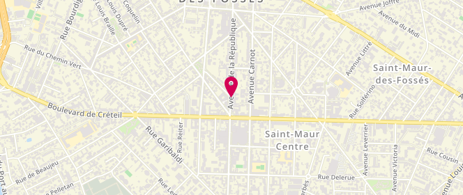 Plan de BELON Martine, 67 Avenue de la Republique, 94100 Saint-Maur-des-Fossés