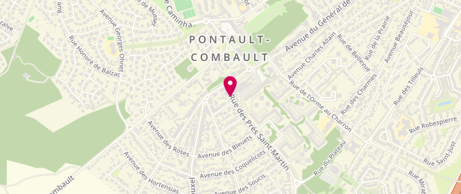 Plan de WEISS Emmanuel, 8 Rue des Pres Saint Martin, 77340 Pontault-Combault