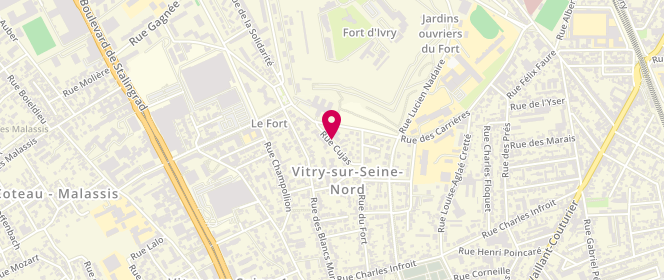 Plan de LACHAUX Bernard, 12 Rue Cujas, 94400 Vitry-sur-Seine