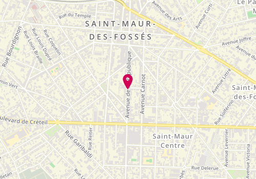Plan de RENAUD Nathalie, 49 Avenue de la Republique, 94100 Saint-Maur-des-Fossés
