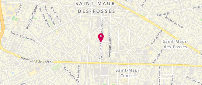 Plan de PEYROT Sandrine, 49 Avenue de la République, 94100 Saint-Maur-des-Fossés