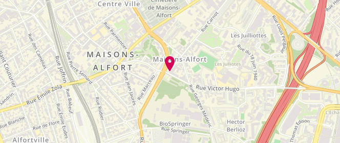 Plan de BOULANGE Sandrine, 2 Rue Carnot, 94700 Maisons-Alfort