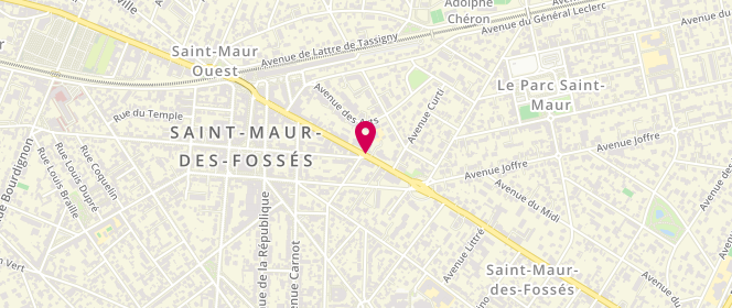 Plan de BERNUSSET Stéphanie, 29 Avenue Foch, 94100 Saint-Maur-des-Fossés