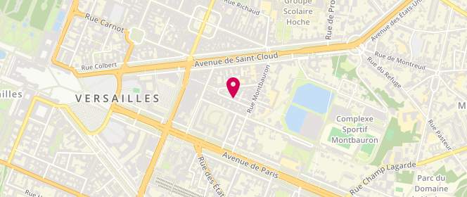 Plan de DE PREOBRAJENSKY Nathalie, 9 Rue Philippe de Dangeau, 78000 Versailles