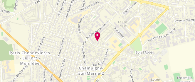 Plan de SASPORTES Yohann, 14 Avenue Boileau, 94500 Champigny-sur-Marne