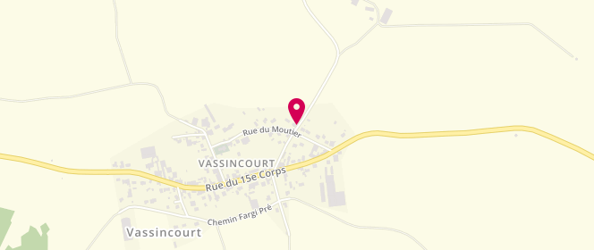 Plan de DJABER Abderrahmane, Route de Neuville, 55800 Vassincourt