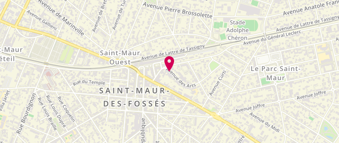 Plan de SCOURY Raphaël, 6 Avenue des Arts, 94100 Saint-Maur-des-Fossés