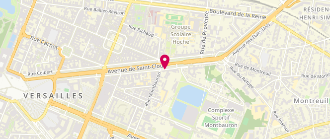 Plan de TIBERGHIEN Ewa, 50 Ter Avenue de Saint Cloud, 78000 Versailles