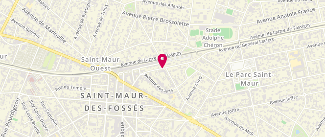 Plan de XERRI-CAMPANO Bernadette, 16 Avenue du Général Leclerc, 94100 Saint-Maur-des-Fossés