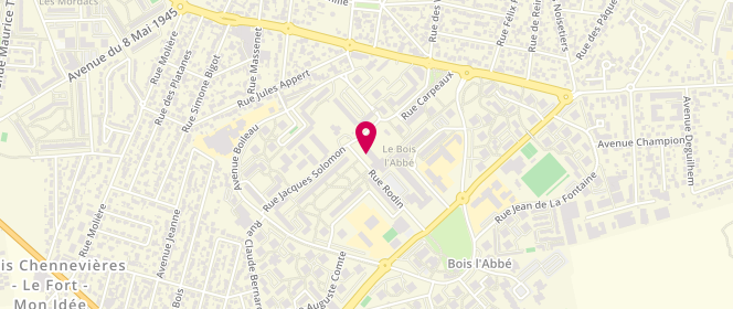 Plan de AMRI Ahmed, 2 Rue Rodin, 94500 Champigny-sur-Marne