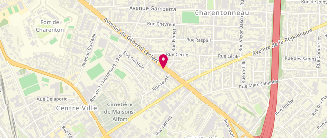 Plan de GAROT Christelle, 62 Avenue du General Leclerc, 94700 Maisons-Alfort