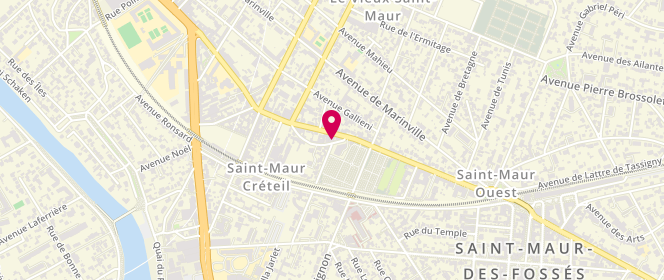 Plan de DUBOIS Anne-Laure, 53 Rue de la Varenne, 94100 Saint-Maur-des-Fossés
