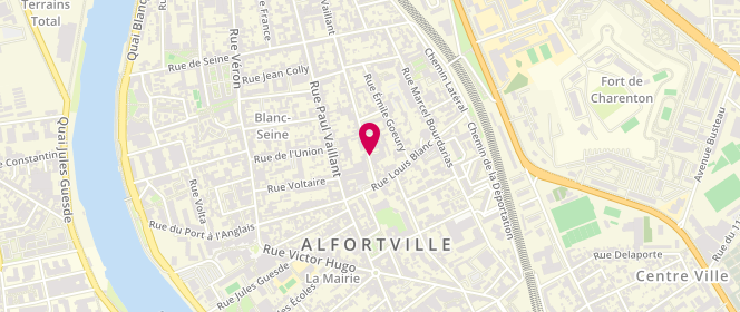 Plan de BAUDHUIN Hélène, 101 Rue Edouard Vaillant, 94140 Alfortville