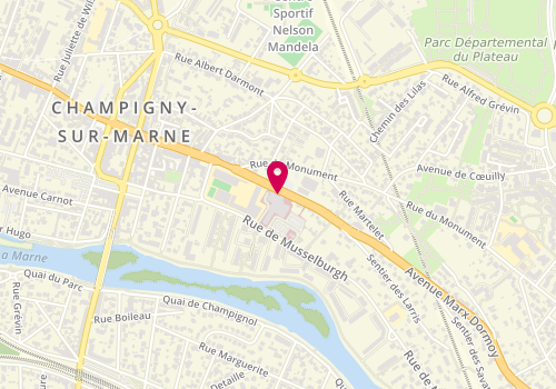 Plan de TREFOUX-BOURDET Alice, 4 Avenue Marx Dormoy, 94500 Champigny-sur-Marne