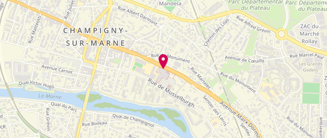 Plan de FALCONE Marc Olivier, 4 Avenue Marx Dormoy, 94500 Champigny-sur-Marne
