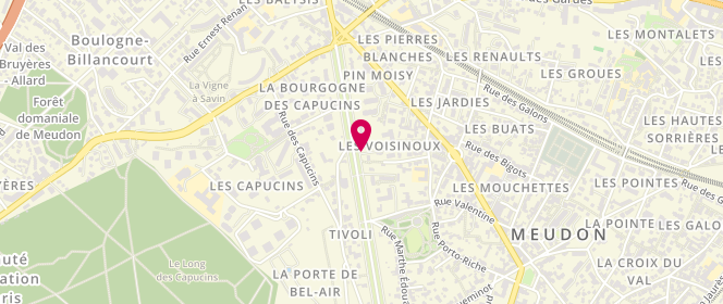 Plan de MARDON-LEROLLE Frédérique, 37 Avenue du Chateau, 92190 Meudon