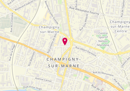 Plan de OUEDRAOGO Elise, 15 Rue Marcel et Georgette Sembat, 94500 Champigny-sur-Marne