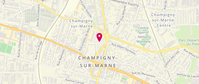 Plan de DEPREZ Christine, 15 Rue Marcel et Georgette Sembat, 94500 Champigny-sur-Marne