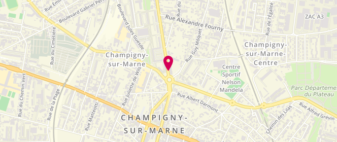 Plan de CAMPANO Michel, 8 Avenue de la Republique, 94500 Champigny-sur-Marne