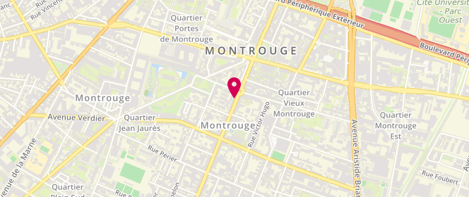 Plan de DES ROSEAUX Antoine, 64 Avenue de la Republique, 92120 Montrouge