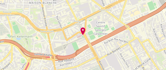 Plan de LEVI Agnès, 15 Avenue de la Porte de Choisy, 75013 Paris
