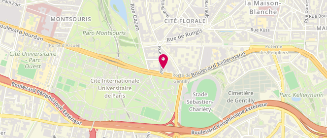 Plan de PARRAD Marie, 19 Rue d'Arcueil, 75014 Paris