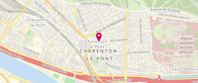 Plan de MAGNIER Christine, 15 Rue Gabrielle, 94220 Charenton-le-Pont