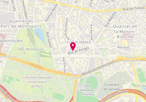 Plan de VIETHEL Madeline, 26 Rue de Rungis, 75013 Paris