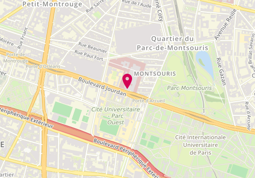 Plan de PHILIPPON Solenne, 42 Boulevard Jourdan, 75014 Paris