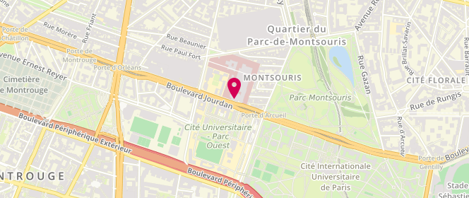 Plan de GUILLOU Marie, 42 Boulevard Jourdan, 75014 Paris