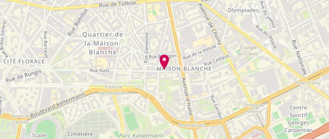 Plan de DURAND Claire, 16 Rue du Tage, 75013 Paris
