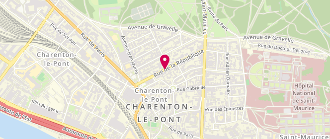 Plan de NGUYEN-MINH Francis, 10 Rue de la Republique, 94220 Charenton-le-Pont